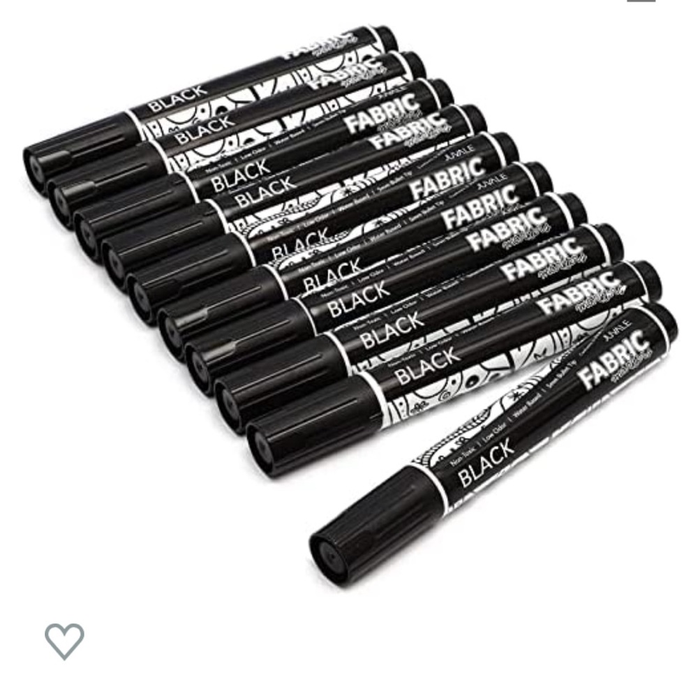 Fabric markers black